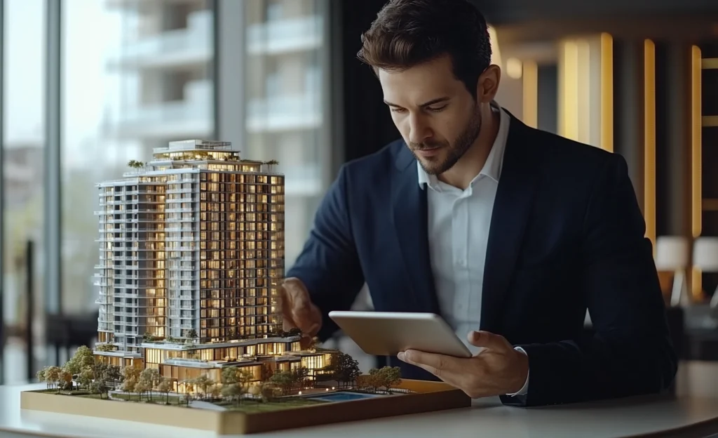 Real estate lawyer in Bangkok presenting property investment project